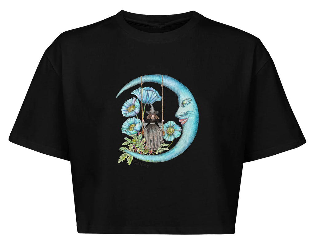 Blue Moon 100% Cotton Cropped top