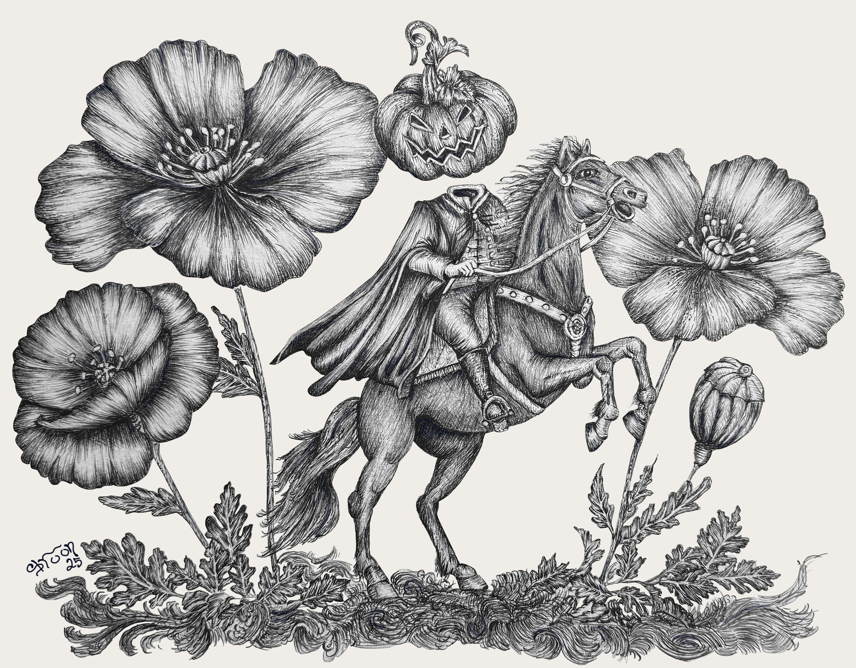 Headless Horseman, Archival Print