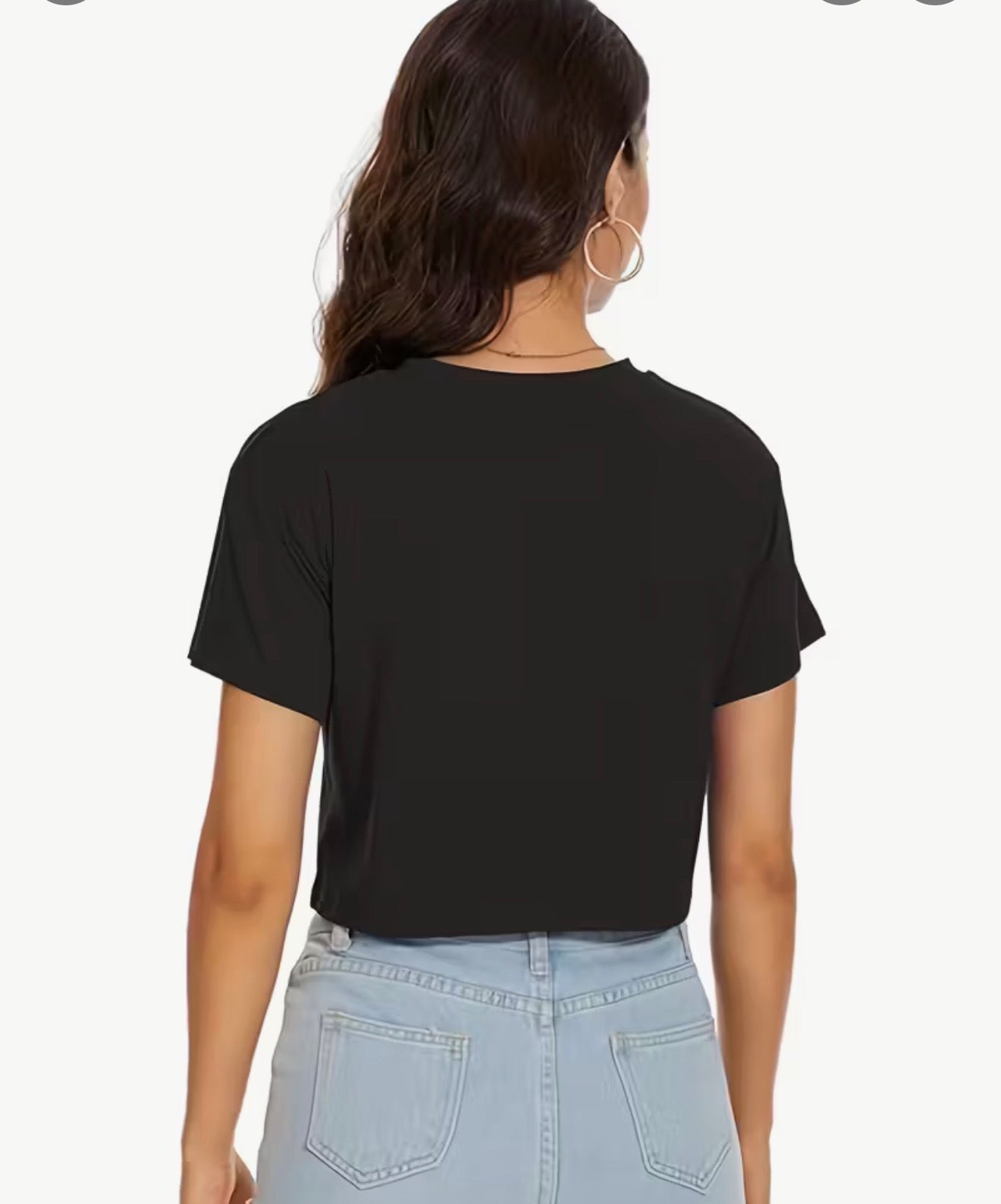 Lady Justice 100% Cotton Cropped top