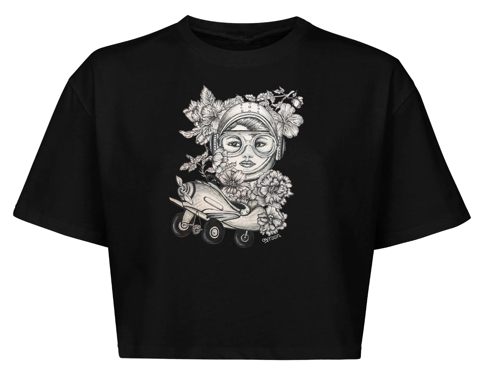 Fly Girl 100% Cotton Cropped top