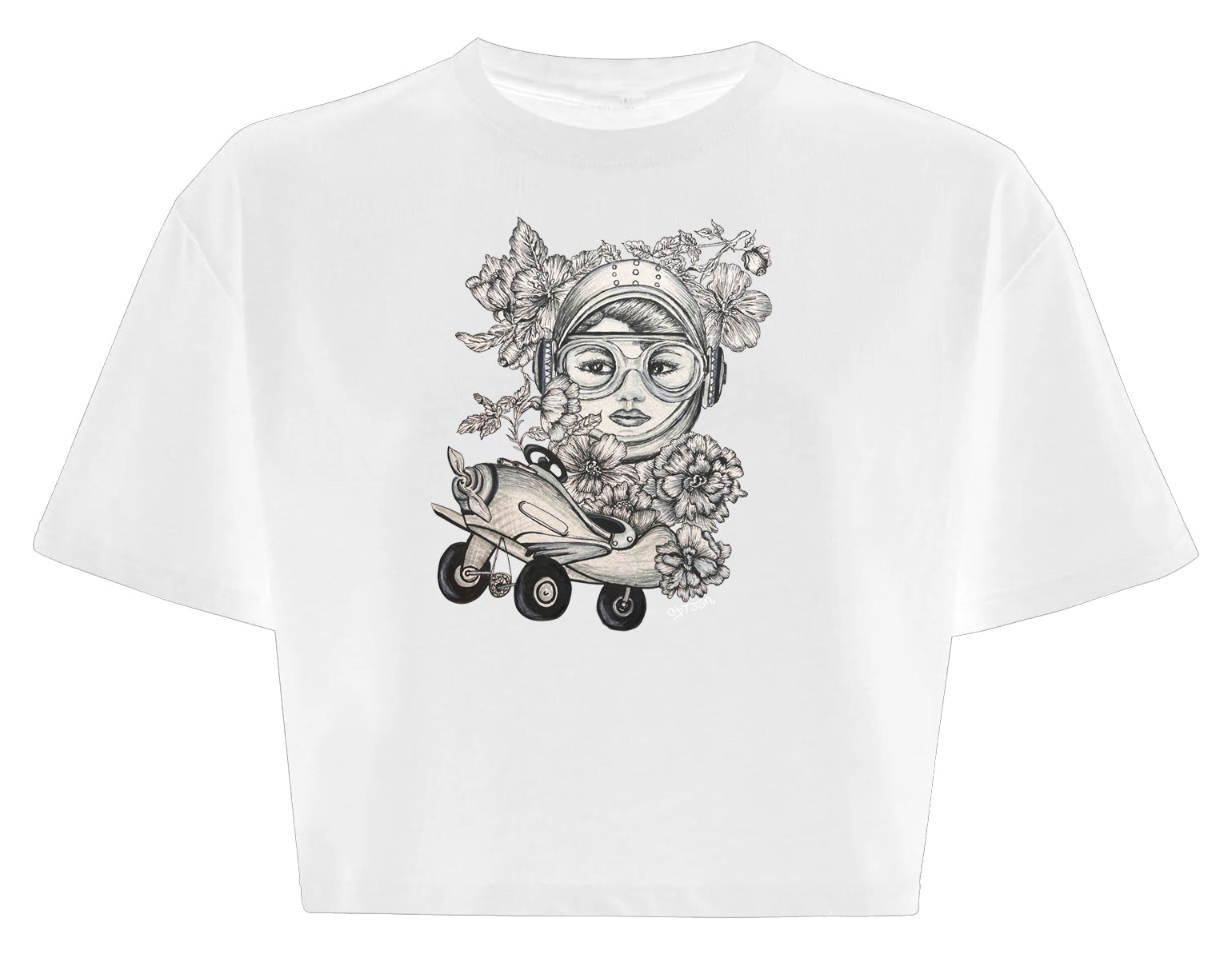 Fly Girl 100% Cotton Cropped top