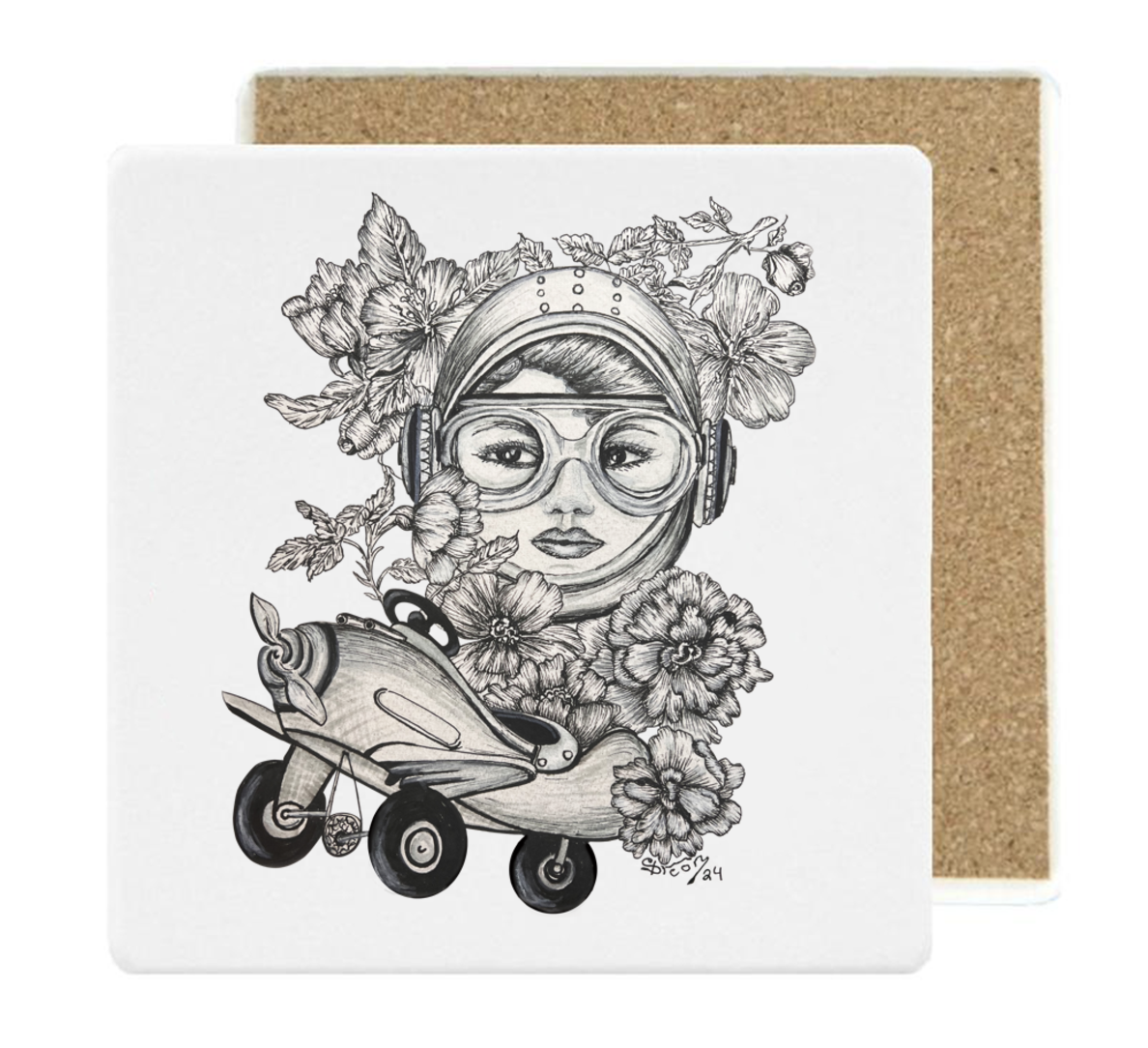 Fly Girls, Limited edition art coaster