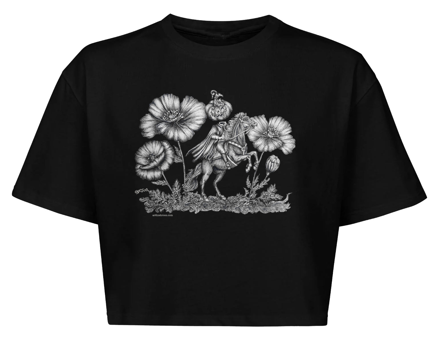 Headless Horseman 100% Cotton Cropped top