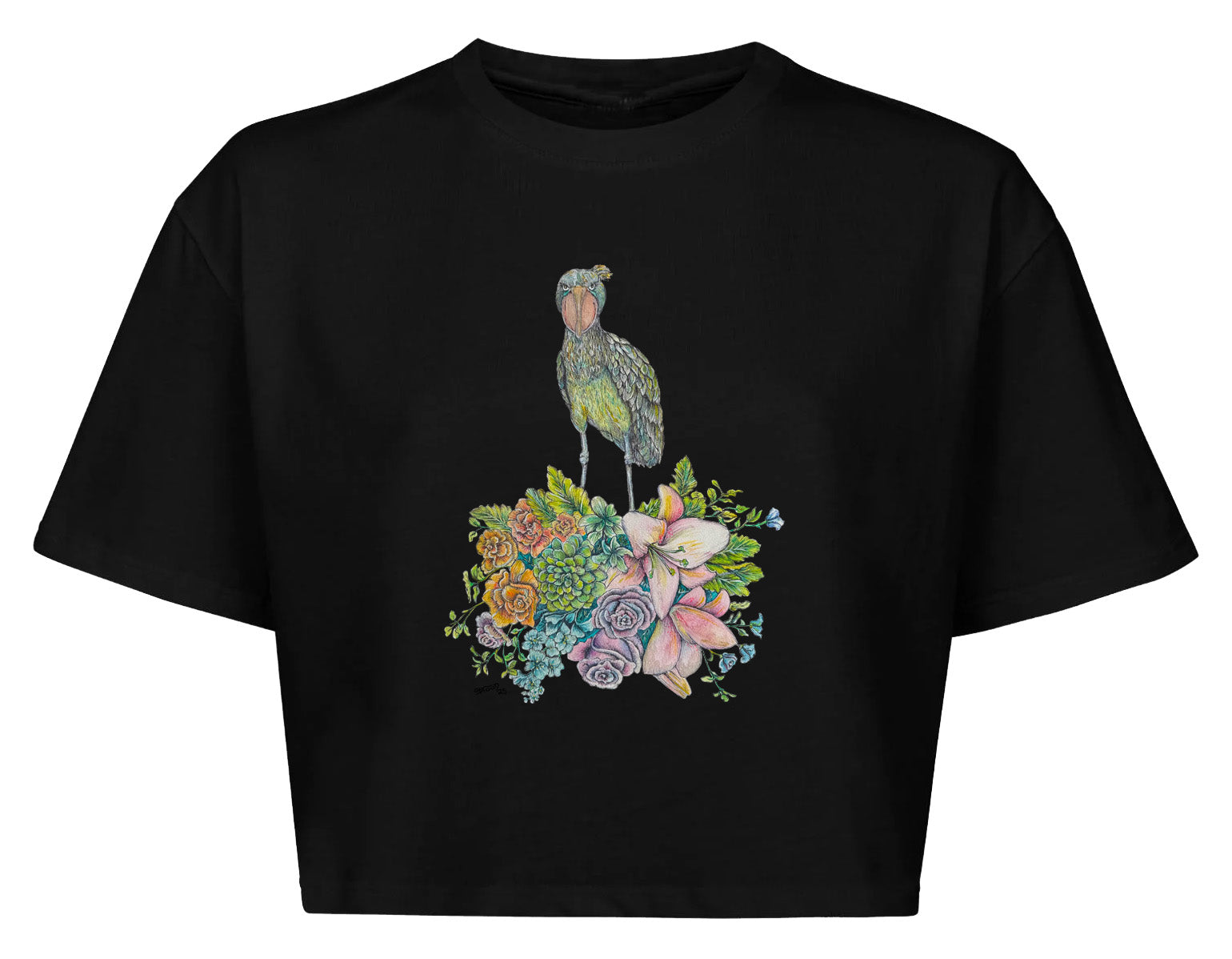 Shoe Bill Stork 100% Cotton Cropped top